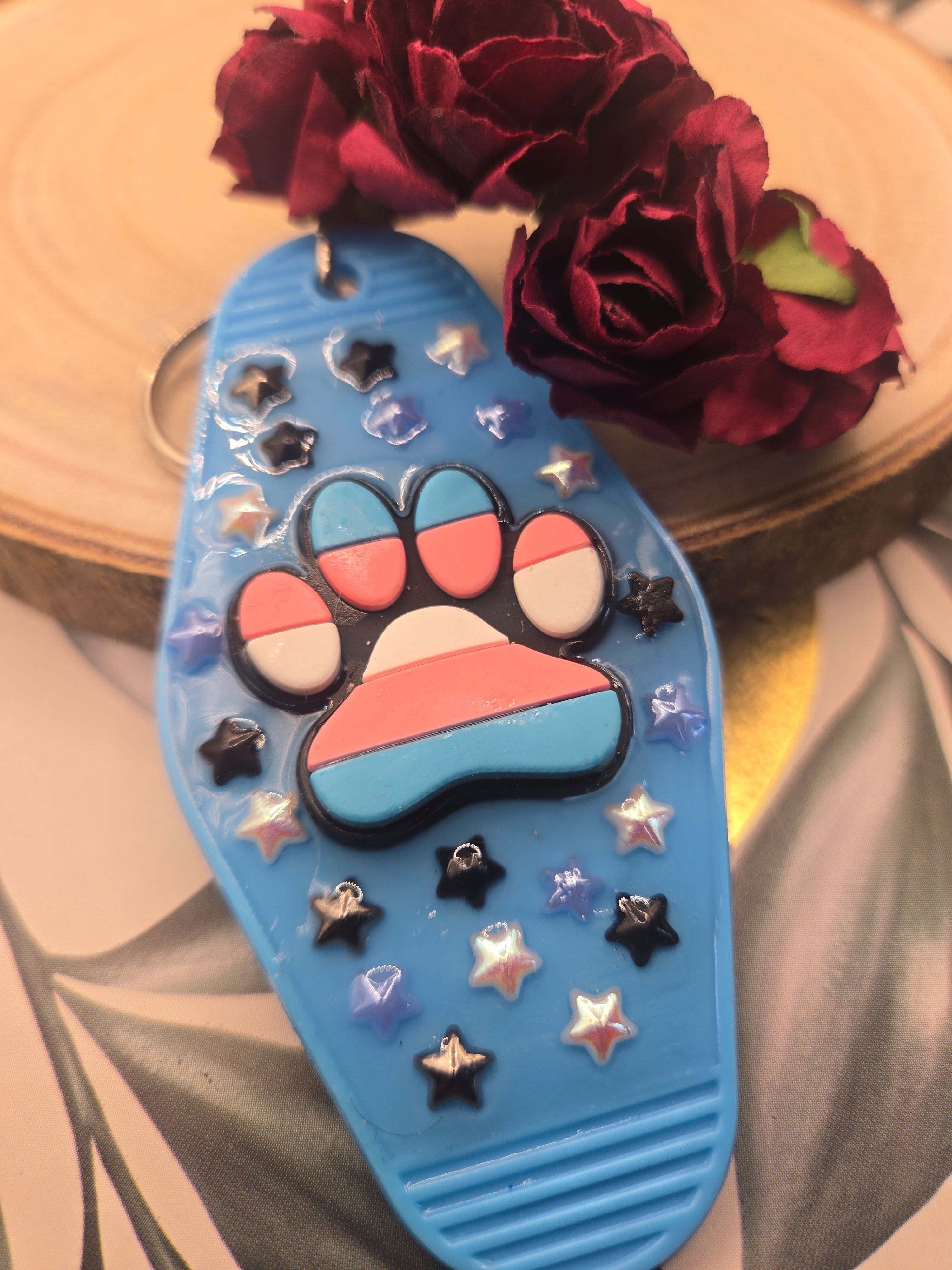 Trans Pride Keychain