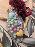Hearts and Bubble Keychain