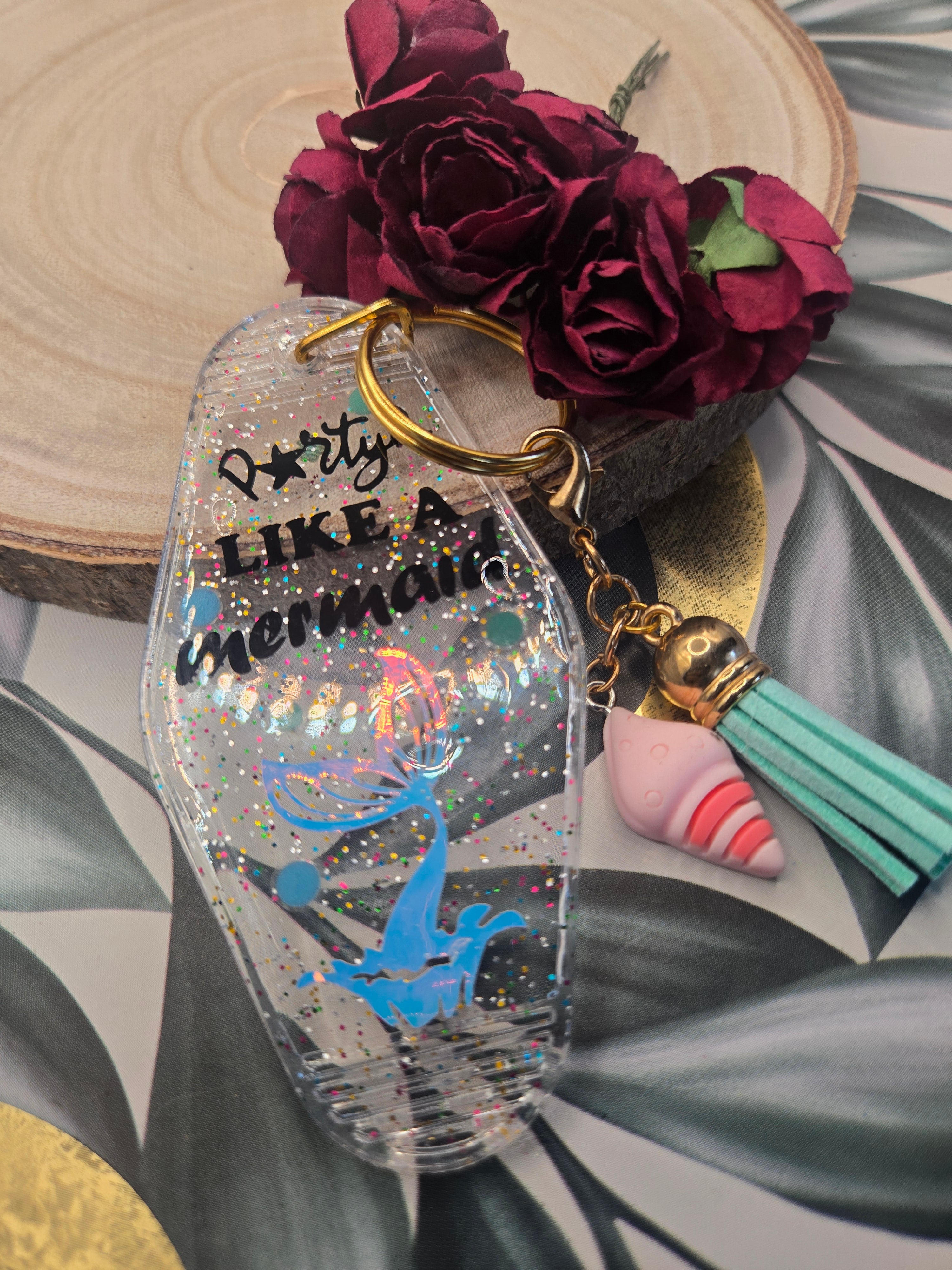 "Party Like A Mermaid" Keychain
