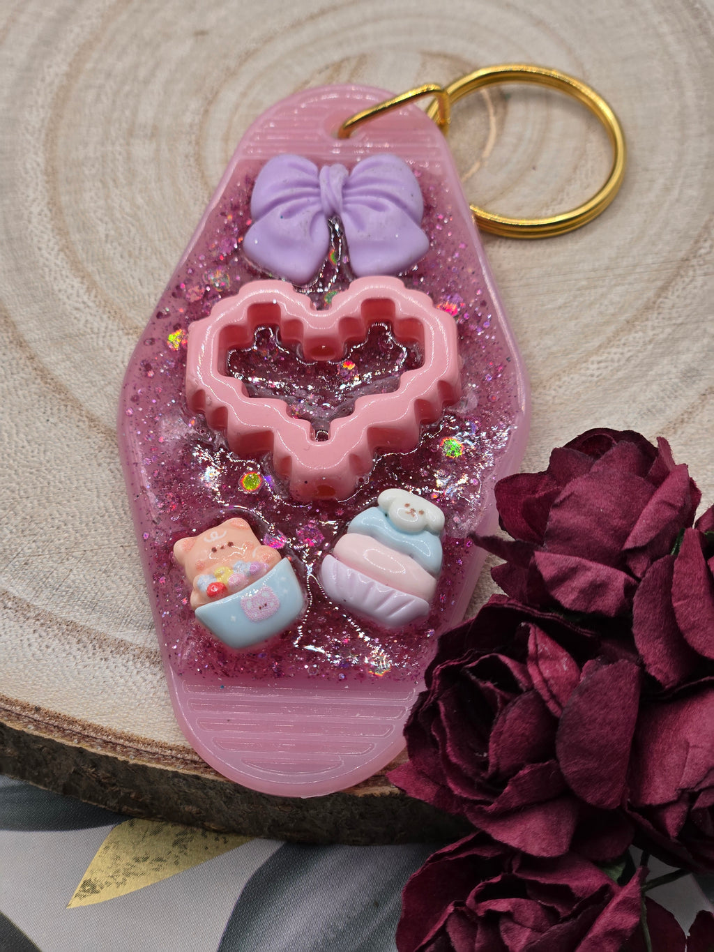 Pink Love Keychain