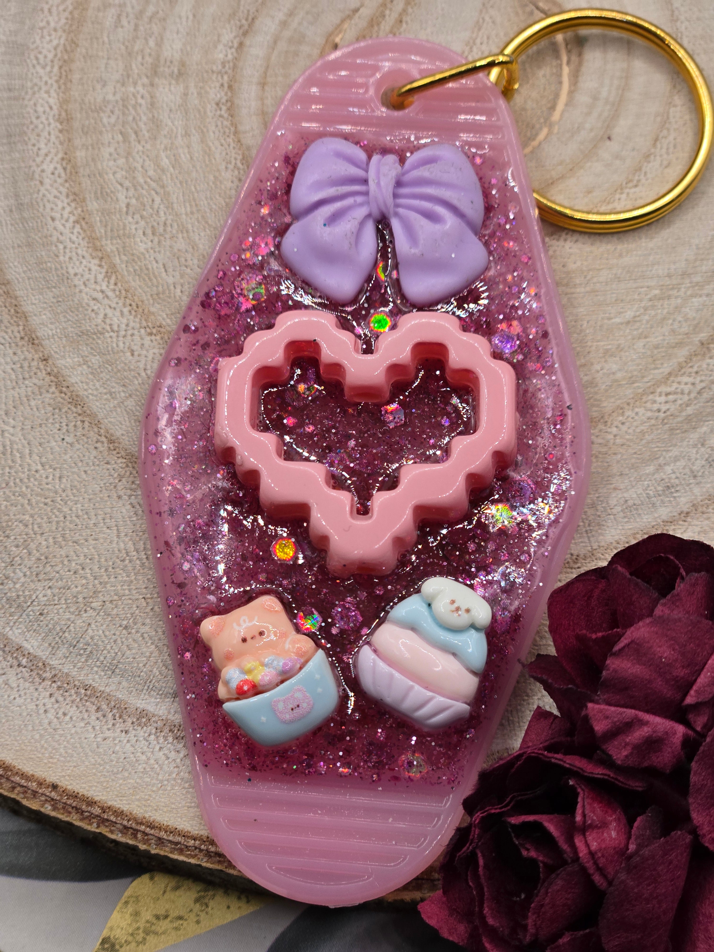 Pink Love Keychain