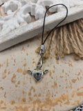 Winged Heart Keyhole Charm